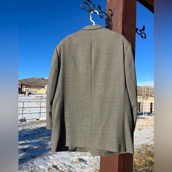 Joseph Feiss International Suit Coat Blazer Jacket Two Button 100% Wool 46 R - Picture 13 of 14